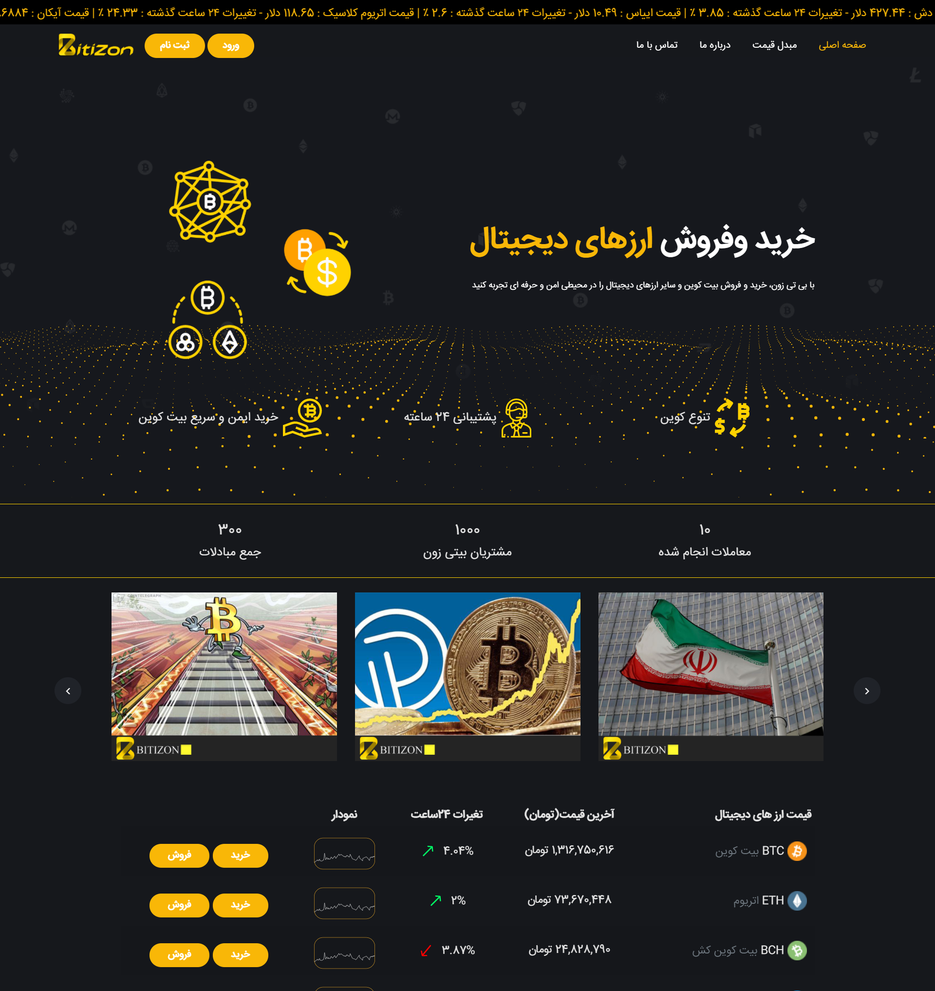 سایت ارز دیجیتال بیتی زون