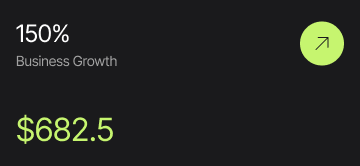 کارت رشد کسب‌وکار برای حالت روشن